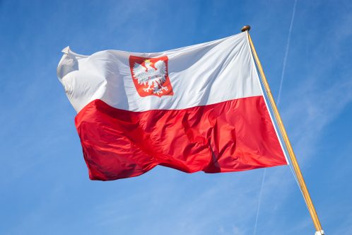 Fahne von Polen