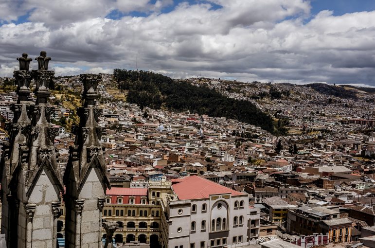 Die Altstadt von Quito.